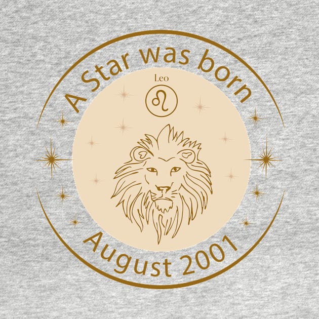 Birthday T-Shirt - Zodiac Leo by Lemonflowerlove